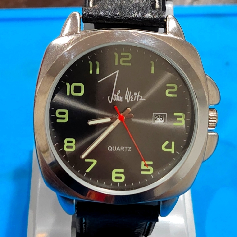 John Weitz Men's Watch Panerai Pam style Quartz fresh battery Watch Pre-owned go